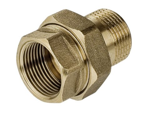 Śrubunek mosiężny prosty docier stożek 1/2" DN15