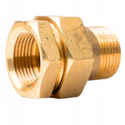 Śrubunek mosiężny prosty oring 1'' DN25 z uszczelką Śrubunek mosiężny prosty oring 1'' DN25 z uszczelką