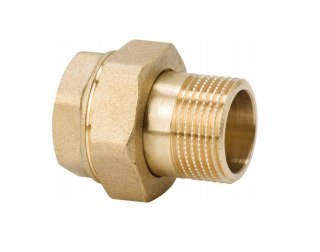Śrubunek mosiężny prosty oring 1/2'' DN15 z uszczelką