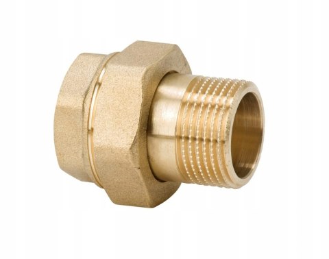 Śrubunek mosiężny prosty oring 1/2'' DN15 z uszczelką Śrubunek mosiężny prosty oring 1/2'' DN15 z uszczelką