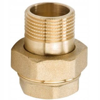 Śrubunek mosiężny prosty uszczelka / oring 3/4" DN20