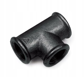 Trójnik czarny żeliwo 3/4" DN20