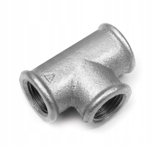 Trójnik żeliwo ocynkowane 1/2" DN15