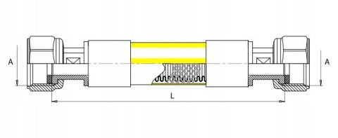 Wąż do gazu Diamond 1/2 x 1/2 100 cm GW/GW