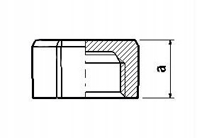 Zaślepka żeliwo ocynk 3/4" DN20