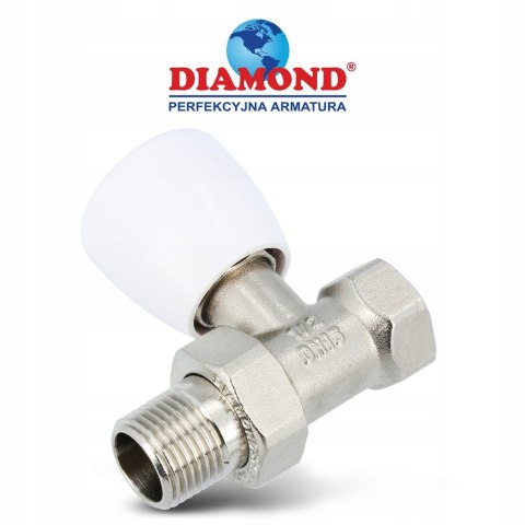 Zawór grzejnikowy prosty 1/2" Diamond
