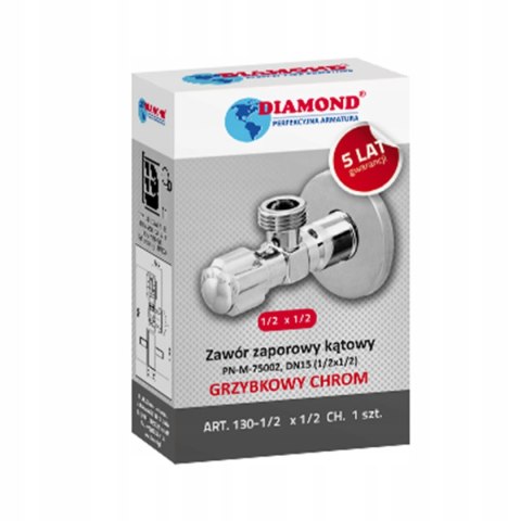 Zawór kątowy grzybkowy sanitarny 1/2" x 1/2" Zawór kątowy grzybkowy sanitarny 1/2" x 1/2"
