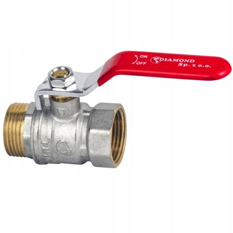 Zawór kran kulowy 3/4'' DN20 WZ z rączką i dławikiem mocny Zawór kran kulowy 3/4'' DN20 WZ z rączką i dławikiem mocny