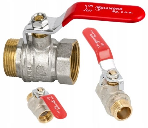 Zawór kran kulowy 3/4'' DN20 WZ z rączką i dławikiem mocny Zawór kran kulowy 3/4'' DN20 WZ z rączką i dławikiem mocny