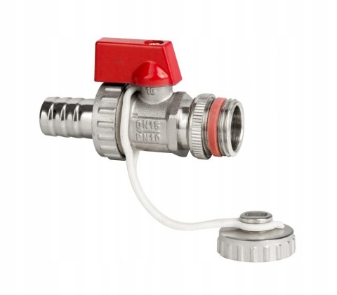 Zawór spustowy z końcówką do węża 1/2" DN15