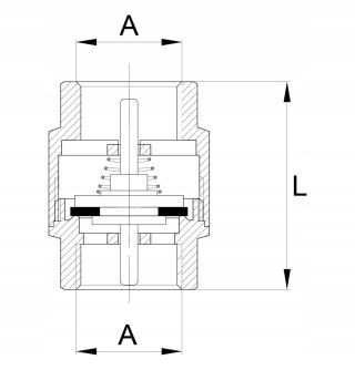 Zawór zwrotny 1" DN25