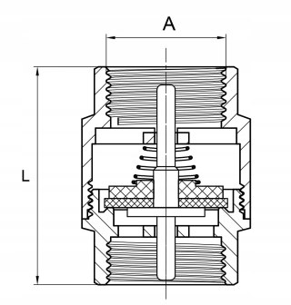 Zawór zwrotny 3/4" DN20