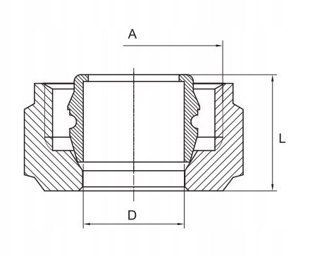 Złączka łącznik adapter zaciskowy do rur miedzianych dn15 Złączka łącznik adapter zaciskowy do rur miedzianych dn15
