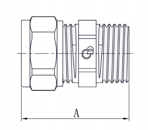 Złączka łącznik mosiądz skręcany do pex 16 x 1/2" GZ Złączka łącznik mosiądz skręcany do pex 16 x 1/2" GZ
