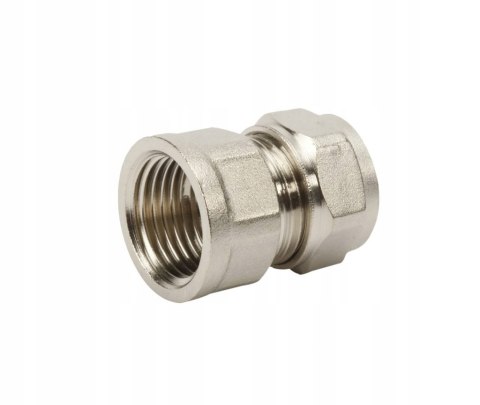 Złączka mufa mosiądz skręcana do pex 16 x 1/2" GW Złączka mufa mosiądz skręcana do pex 16 x 1/2" GW