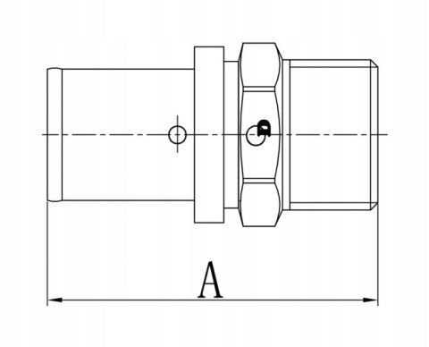 Złączka nypel łącznik zapras do pex 16 x 1/2" GZ Złączka nypel łącznik zapras do pex 16 x 1/2" GZ