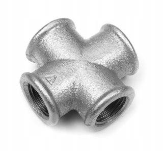 Czwórnik żeliwny ocynkowany Diamond 1 1/4" DN32