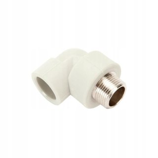 Kolanko PP do zgrzewania 25mm/1/2" gwint zewnętrzny