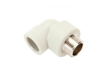 Kolanko PP do zgrzewania 32mm/1" gwint zewnętrzny