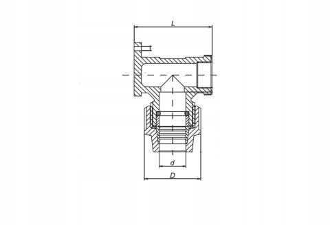 Kolanko naścienne PE 20x1/2" GW Unidelta Kolanko naścienne PE 20x1/2" GW Unidelta