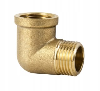 Kolanko nyplowe mosiądz 3/8" GW/GZ DN10