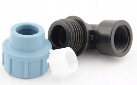Kolano PE 25mm x 1" Gwint wewnętrzny Unidelta Kolano PE 25mm x 1" Gwint wewnętrzny Unidelta