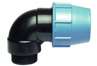 Kolano PE 25mm x 1/2" Gwint zewnętrzny Unidelta