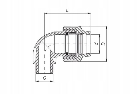 Kolano PE 32mm x 3/4" Gwint zewnętrzny Unidelta Kolano PE 32mm x 3/4" Gwint zewnętrzny Unidelta