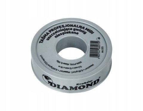 Taśma teflonowa uszczelniająca 15mb 12x0,2mm Taśma teflonowa uszczelniająca 15mb 12x0,2mm