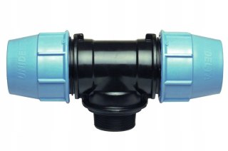 Trójnik PE 20mm x GZ 3/4" x 20mm Unidelta