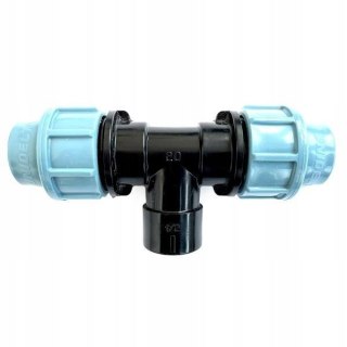 Trójnik PE 25mm x GW 1" x 25mm Unidelta