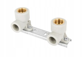 Zespól montażowy pod baterie 150mm kolanowy do zgrzewania PP 20x1/2" GW