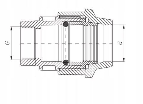 Złączka Unidelta 20mm x3/4" gwint wewnętrzny Złączka Unidelta 20mm x3/4" gwint wewnętrzny