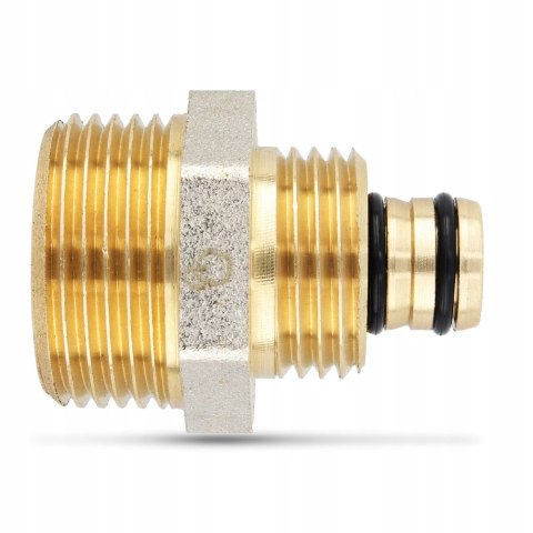 Złączka łącznik mosiądz skręcany do pex 16 x 3/4" GZ Złączka łącznik mosiądz skręcany do pex 16 x 3/4" GZ