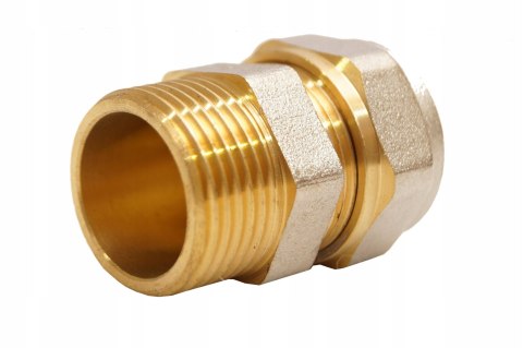 Złączka łącznik mosiądz skręcany do pex 20 x 3/4" GZ Złączka łącznik mosiądz skręcany do pex 20 x 3/4" GZ