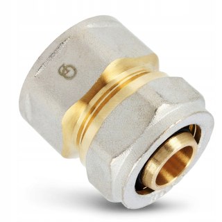 Złączka łącznik mufa mosiądz skręcany do pex 20 x 3/4" GW