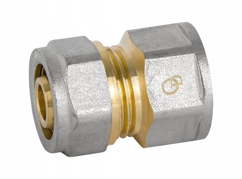 Złączka łącznik mufa mosiądz skręcany do pex 20 x 3/4" GW