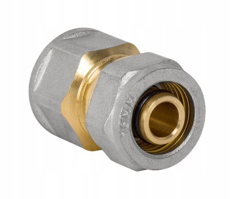 Złączka łącznik mufa mosiądz skręcany do pex 20 x 3/4" GW