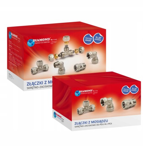 Złączka łącznik mufa mosiądz skręcany do pex 20 x 3/4" GW