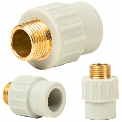 Złączka, mufa PP do zgrzewania 25mm/1" gwint zewnętrzny Złączka, mufa PP do zgrzewania 25mm/1" gwint zewnętrzny