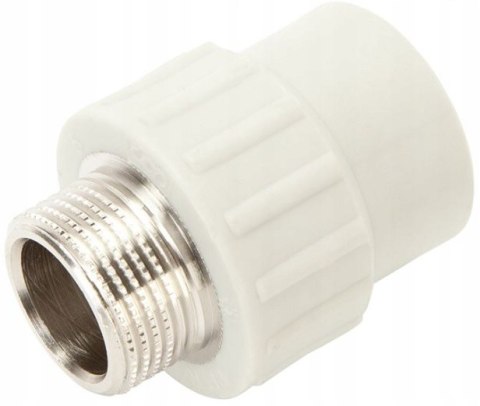 Złączka, mufa PP do zgrzewania 32mm/3/4" gwint zewnętrzny Złączka, mufa PP do zgrzewania 32mm/3/4" gwint zewnętrzny