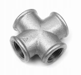 Czwórnik żeliwny ocynkowany Diamond 1/2" DN15