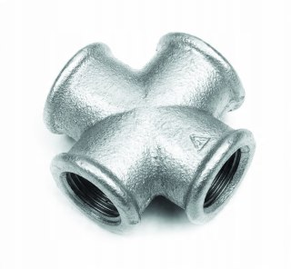 Czwórnik żeliwny ocynkowany Diamond 3/4" DN20