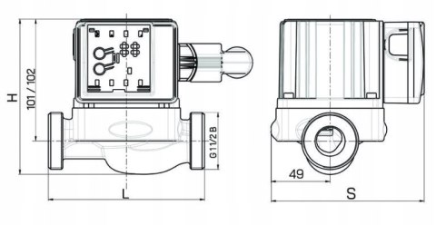Elektroniczna pompa obiegowa DO C.O 25/60 Diamond 180mm (Art.5-180)