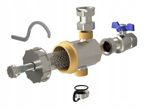 Filtr magnetyczny separator zanieczyszczeń - komplet 3/4" Diamond Filtr magnetyczny separator zanieczyszczeń - komplet 3/4" Diamond
