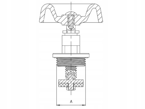 GŁOWICA DO ZAWORU ŻELIWNEGO DN15 (1/2") GŁOWICA DO ZAWORU ŻELIWNEGO DN15 (1/2")