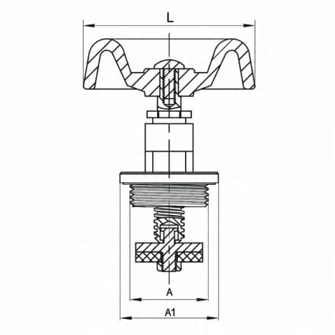 GŁOWICA DO ZAWORU ŻELIWNEGO DN20 (3/4") GŁOWICA DO ZAWORU ŻELIWNEGO DN20 (3/4")