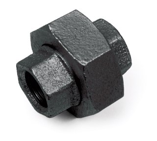 Holender śrubunek dwuzłączka żeliwo czarne 1 1/4" DN32
