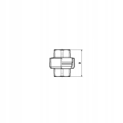 Holender śrubunek dwuzłączka żeliwo czarne 1 1/4" DN32 Holender śrubunek dwuzłączka żeliwo czarne 1 1/4" DN32