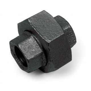 Holender śrubunek dwuzłączka żeliwo czarne 1" DN25